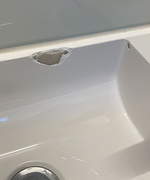 Bathroom Vanity and Sink Chip Repair Services FIX 'N' CHIPS