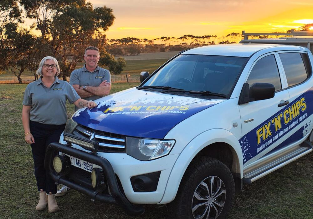FIX 'N' CHIPS Western Vic franchisees with ute
